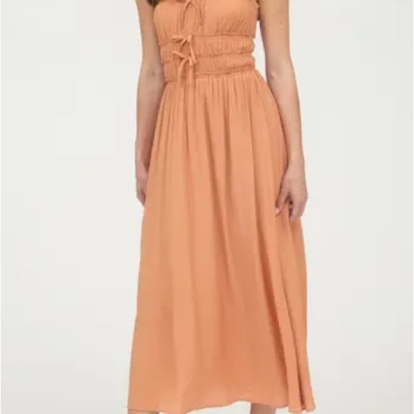 New with tags! Stunning Blu Pepper Peach Maxi Dress - Picture 2 of 7